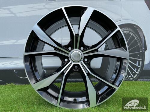 Ratlankis R18x8  5X112  ET  41  57.1  B5808  Black Polished (MB)  For VW  (P)