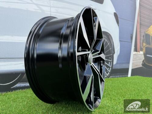 Ratlankis R18x8  5X112  ET  41  57.1  B5808  Black Polished (MB)  For VW  (P)