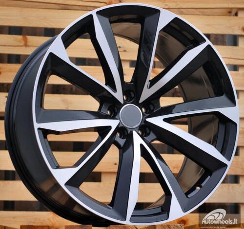 Ratlankis R22x10  5X112  ET  26  66.5  B5815  Black Polished+Powder Coating (MBPC)  For AUD  (K2+P)  (New Q7)