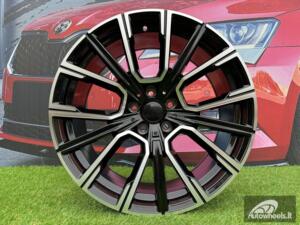 Ratlankis R21x8.5  5X112  ET  25  66.6  B5836  Black Polished (MB)  For BMW  (K4+Z4)  (Rear+Front)