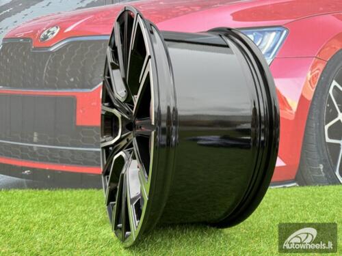 Ratlankis R21x8.5  5X112  ET  25  66.6  B5836  Black Polished (MB)  For BMW  (K4+Z4)  (Rear+Front)