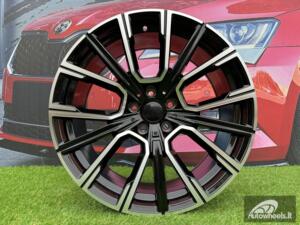 Ratlankis R21x10  5X112  ET  41  66.6  B5836  Black Polished (MB)  For BMW  (K4)  (Rear+Front)