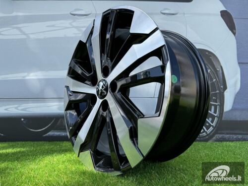 Ratlankis R16x7  5X108  ET  44  65.1  B5837  Black Polished (MB)  For PEUG  (R+K4+P2+D3)