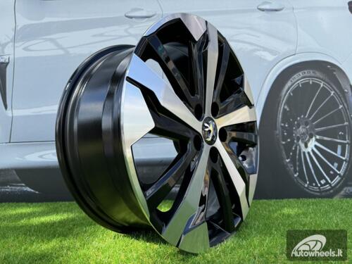 Ratlankis R16x7  5X108  ET  44  65.1  B5837  Black Polished (MB)  For PEUG  (R+K4+P2+D3)