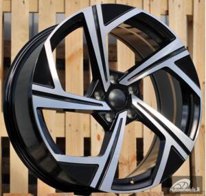 Ratlankis R17x7.5  5X112  ET  42  57.1  B5851  (IN5502)  Black Polished (MB)  VW  (K7)