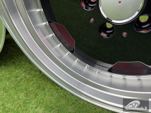 Ratlankis R18x8  5X112  ET  35  66.6  B5852  Black+Polished Lip (BLPL)  For MER  (K2+Z4)  (MONOBLOCK Style Rear+Front)