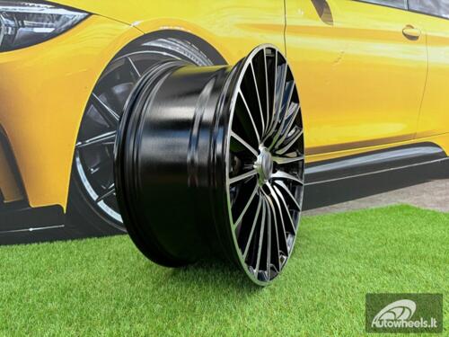 Ratlankis R17x7.5  5X112  ET  45  66.6  B5909  Black Polished (MB)  For MER  (R+L4+P)  (New C Class)