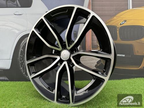 Ratlankis R22x11  5X112  ET  42  66.6  B5949  Black Polished (MB)  For MER  (P+Z7)  (New GLS/GLE (Rear+Front))