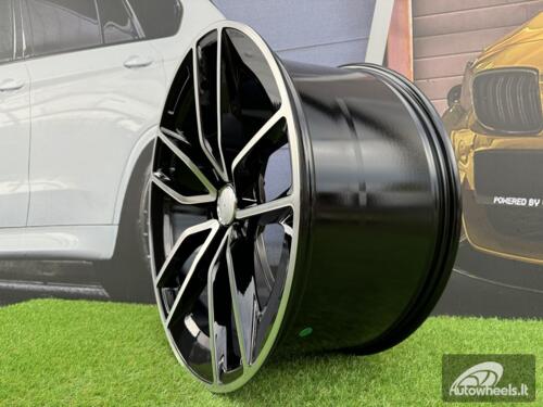 Ratlankis R22x11  5X112  ET  42  66.6  B5949  Black Polished (MB)  For MER  (P+Z7)  (New GLS/GLE (Rear+Front))