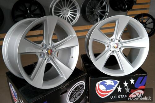 Ratlankis R18x9.5  5X120  ET  14  74.1  BK086  Silver (SI)  For BMW  (K4+P2+P)  (Rear+Front)