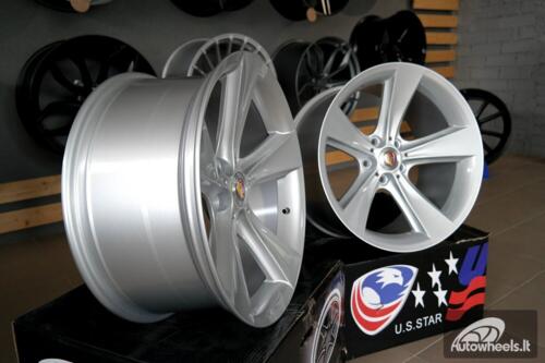 Ratlankis R18x9.5  5X120  ET  14  74.1  BK086  Silver (SI)  For BMW  (K4+P2+P)  (Rear+Front)