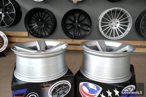 Ratlankis R18x9.5  5X120  ET  14  74.1  BK086  Silver (SI)  For BMW  (K4+P2+P)  (Rear+Front)