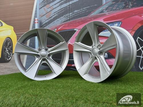 Ratlankis R18x9.5  5X120  ET  14  74.1  BK086  Silver (SI)  For BMW  (P+K2+Z7+R)  (Rear+Front)