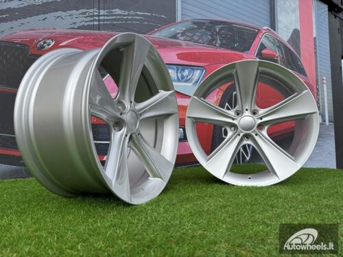 Ratlankis R18x9.5  5X120  ET  14  74.1  BK086  Silver (SI)  For BMW  (P+K2+Z7)  (Rear+Front)