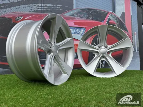 Ratlankis R18x9.5  5X120  ET  14  74.1  BK086  Silver (SI)  For BMW  (P)  (Rear+Front)