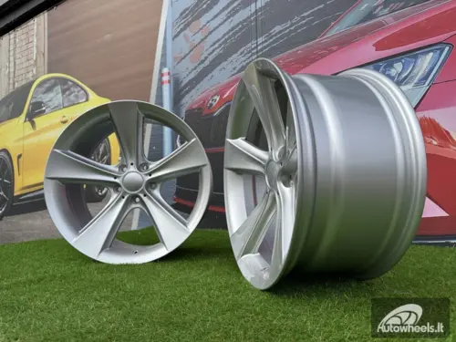 Ratlankis R20x9  5X120  ET  24  74.1  BK086  Silver (SI)  For BMW  (P2+K4)  (Rear+Front)