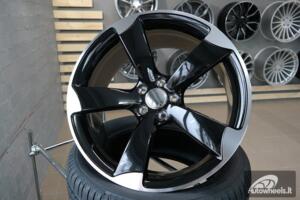 Ratlankis R16x7.5  5X112  ET  45  66.5  BK217  Black Polished (MB)  For AUD  (L1)