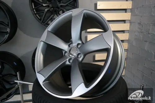 Ratlankis R18x8  5X100  ET  35  57.1  BK217  Grey Polished Half Matt (MGHM)  For AUD  (R+P)