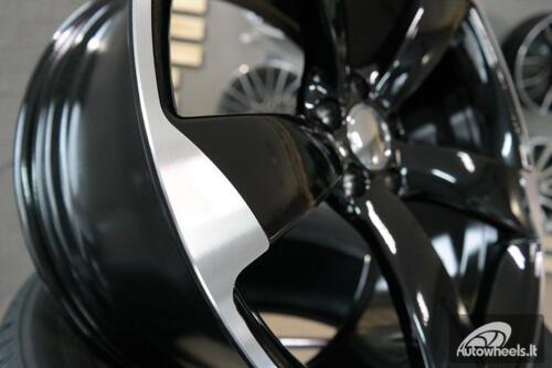 Ratlankis R17x7.5  5X112  ET  45  66.5  BK217  Black Polished (MB)  For AUD  (P+K4)