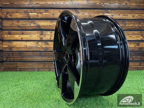 Ratlankis R19x8.5  5X112  ET  45  66.5  BK217  (BY939)  Black Polished (MB)  For AUD  (Z1)