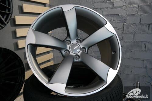 Ratlankis R19x8.5  5X112  ET  45  66.5  BK217  (BY939)  Grey Polished Half Matt (MGHM)  For AUD  (Z2)