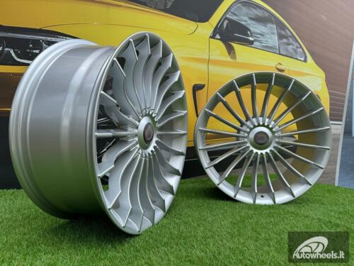 Ratlankis R20x9.5  10X112/120  ET  39  72.6  BK273  Silver Shining (SS)  For BMW  (K4)  (ALPINA Style Rear+Front)