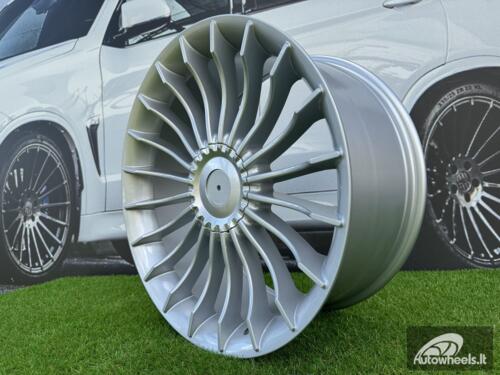 Ratlankis R18x8.5  5X120  ET  33  72.6  BK273  Silver (SI)  For BMW  (P+K2+R)  (ALPINA Style Rear+Front)