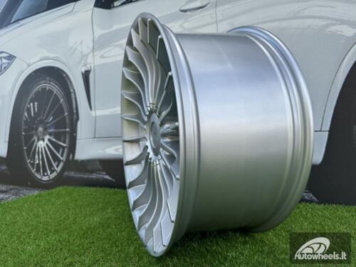 Ratlankis R18x8.5  5X120  ET  33  72.6  BK273  Silver (SI)  For BMW  (P+K2+R)  (ALPINA Style Rear+Front)