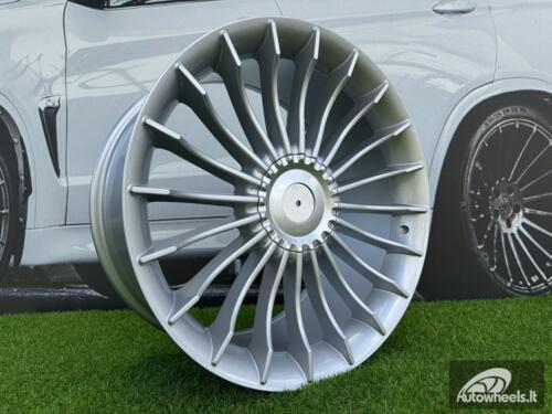 Ratlankis R18x8.5  5X120  ET  33  72.6  BK273  Silver (SI)  For BMW  (P+K2+R)  (ALPINA Style Rear+Front)