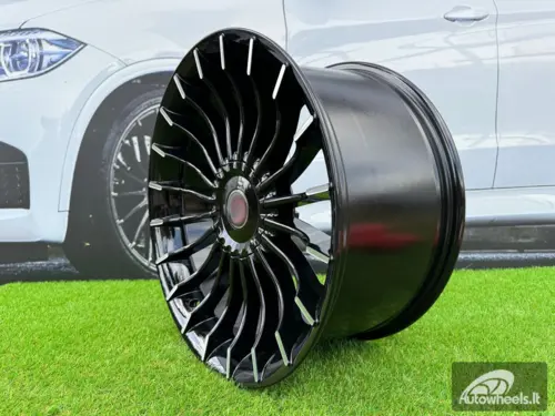 Ratlankis R17x8  5X120  ET  15  74.1  BK273  (BY1023)  Black Polished (MB)  For BMW  (P+Z3)  ())
