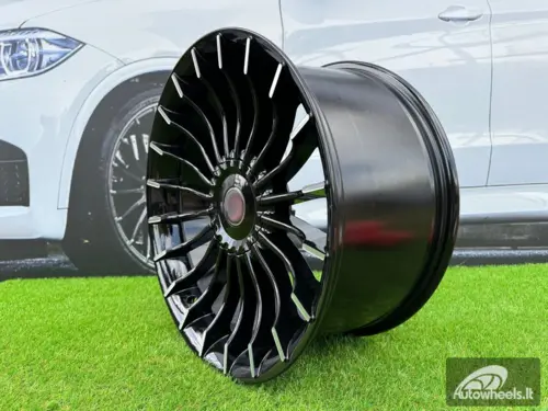 Ratlankis R17x8  5X120  ET  15  74.1  BK273  (BY1023)  Black Polished (MB)  For BMW  (P+Z3)  ())