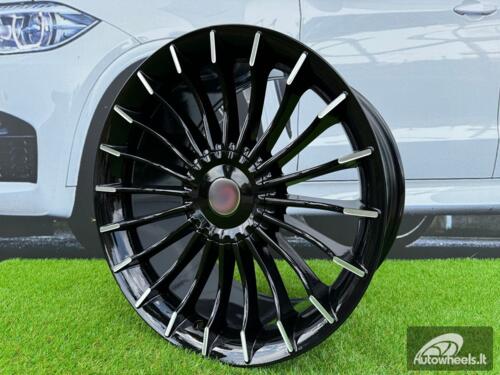 Ratlankis R17x8  5X120  ET  15  74.1  BK273  (BY1023)  Black Polished (MB)  For BMW  (P+Z3+Z1)  ())