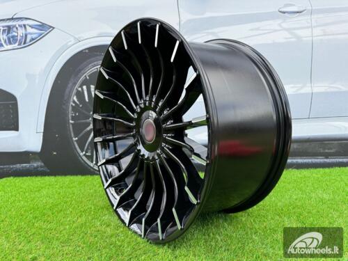Ratlankis R17x8  5X120  ET  15  74.1  BK273  (BY1023)  Black Polished (MB)  For BMW  (P+Z3+Z1)  ())