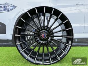 Ratlankis R20x8.5  5X120  ET  14  72.6  BK273  Black Polished (MB)  For BMW  (K4)  (ALPINA Style Rear+Front)