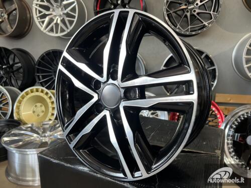 Ratlankis R17x7.5  5X120  ET  50  65.1  BK424  Black Polished (MB)  For VW  (P+K2)  ((max 1250kg))
