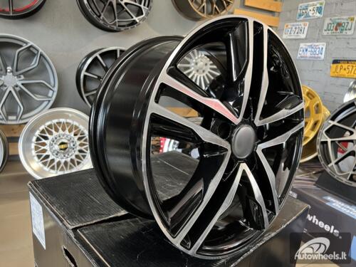 Ratlankis R17x7.5  5X120  ET  50  65.1  BK424  Black Polished (MB)  For VW  (P+K2)  ((max 1250kg))