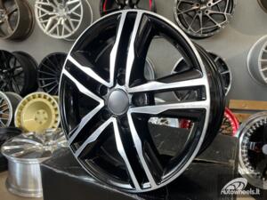Ratlankis R17x7.5  5X120  ET  50  65.1  BK424  Black Polished (MB)  For VW  (P+K2)  ((max 1250kg))