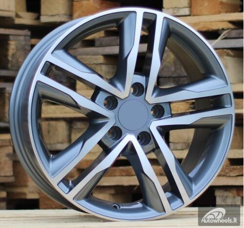 Ratlankis R17x7.5  5X120  ET  50  65.1  BK424  Grey Polished (MG)  For VW  (K2)  (4x4 (max 1250kg))