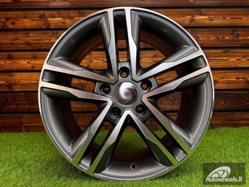 Ratlankis R17x7.5  5X120  ET  50  65.1  BK424  Grey Polished (MG)  For VW  (K2+P)  (4x4 (max 1250kg))