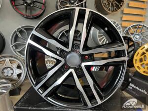 Ratlankis R17x7.5  5X114.3  ET  42  66.1  BK424  Black Polished (MB)  For RACIN  (K2)  ((max 1250kg) Opel Vivaro; Renault Trafic)