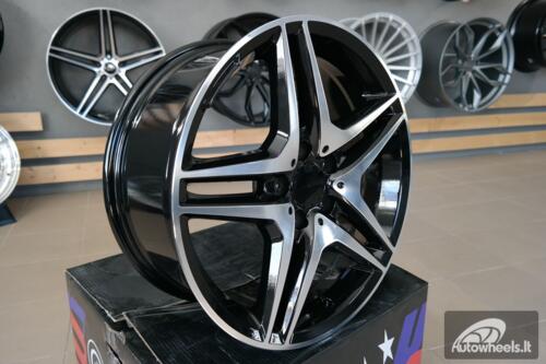 Ratlankis R17x8  5X112  ET  40  66.6  BK443  Black Polished (MB)  For MER  (K2+R)