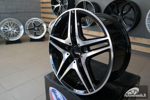 Ratlankis R17x8  5X112  ET  40  66.6  BK443  Black Polished (MB)  For MER  (L1)