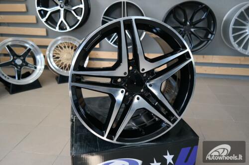 Ratlankis R17x8  5X112  ET  40  66.6  BK443  Black Polished (MB)  For MER  (L1)