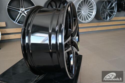 Ratlankis R17x8  5X112  ET  40  66.6  BK443  Black Polished (MB)  For MER  (L1)
