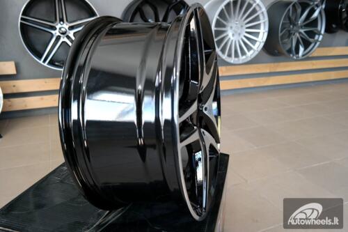 Ratlankis R17x8  5X112  ET  40  66.6  BK443  Black Polished (MB)  For MER  (L1)