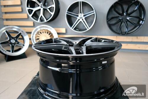 Ratlankis R17x8  5X112  ET  40  66.6  BK443  Black Polished (MB)  For MER  (L1)