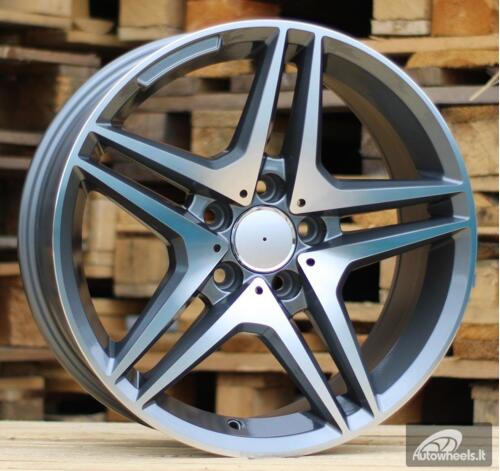 Ratlankis R17x8  5X112  ET  40  66.6  BK443  Grey Polished (MG)  For MER  (R)  ()