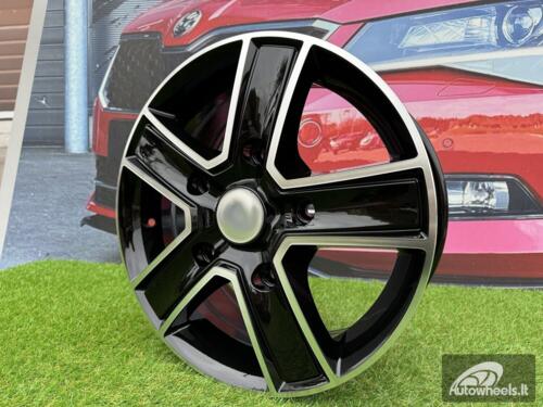 Ratlankis R15x6.5  5X160  ET  58  65.1  BK473  Black Polished (MB)  For FORD  (D1+R)  (4x4 (max 1250kg))