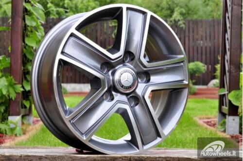 Ratlankis R16x6.5  5X114.3  ET  50  66.1  BK473  Grey Polished (MG)  For RENAU  (L1+P2+R)  (Trafic/Opel Vivaro (max 1250kg))