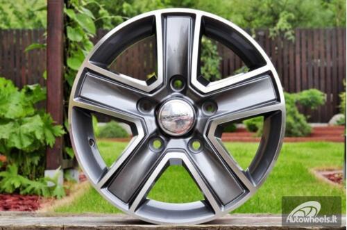 Ratlankis R16x6.5  5X114.3  ET  50  66.1  BK473  Grey Polished (MG)  For RENAU  (P2+R)  (Trafic/Opel Vivaro (max 1250kg))